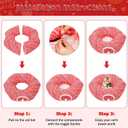 Soulchen Cat Tunnel with Christmas Tree Skirt, 35.8'' Cat Bed for Indoor with Hanging Ball, Xmas Festive Foldable Kitty Pipeline for Kittens Small Animal Christmas Decoration(Diagonal Stripes)