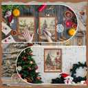 VioraWhite 12 Pcs Seasonal Diamond Art Set for Adults Holiday Theme Diamond Painting Kits for Women DIY Cartoon 5d Rhinestones Crafts Gifts with Tools for Home Wall Decoration(Retro)