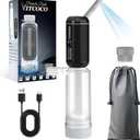 Portable Bidet for Travel, VITCOCO Rechargeable Electric Travel Bidet Sprayer with Adaptor, Waterproof High Pressure Handheld Bidet for Women Men Baby Cleaning (Black)