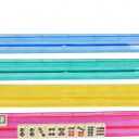 Mahjong Racks with Pushers Premium One-Piece Rotating Acrylic Racks with 4 Colors, Compatible with American Mahjong