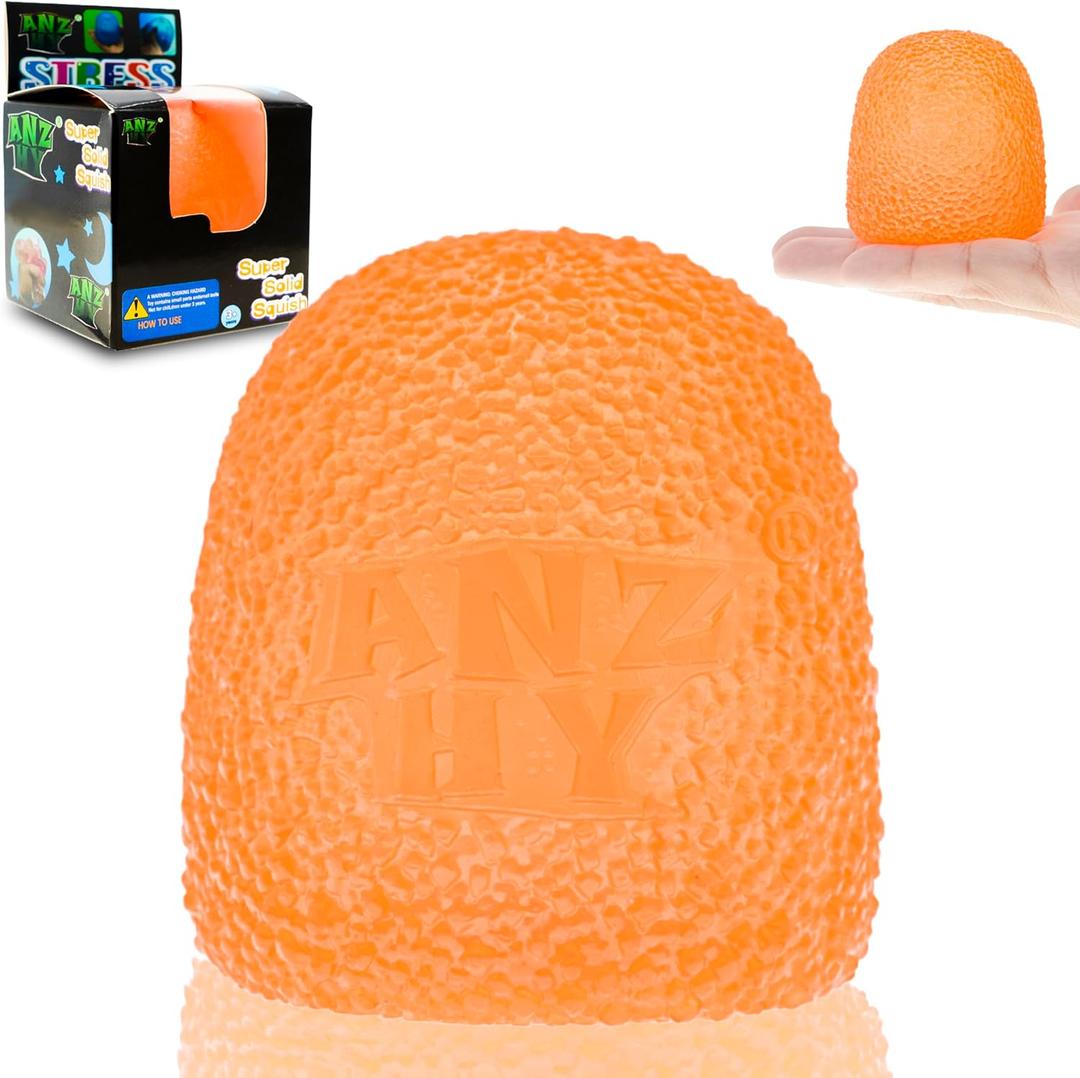 ANZHY Squishy Stress Balls, Sensory Toys for Kids with Unique Needs, Fosters Creativity, Focus, and Fun, Great for Classrooms, Home, and Playtime(Orange Balls)