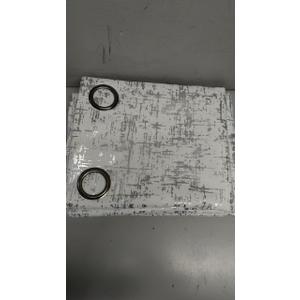  100% Blackout Curtains for Living Room, Emboosed Textured Curtains 96 Inches Long for Bedroom, Thermal Insulated Pattern Curtain, Farmhouse Room Darkening Grommet 2 Panels