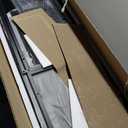 PRAISUN 66 Inch L Shaped Computer Desk with Power Outlets and LED Lights, Home Office Desk with Fabric Drawers and Print Stand, L Shape or Long Set up, Monitor Stand, Mesh CPU Stand, Black