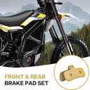 2-Pack Front & Rear Disc Brake Pads Replacement Compatible with Shimano ZEE M640 Shimano Saint M810 M820 Electric Dirt Bike Replacement Parts, Durable Copper Electric Dirt Bike Brake Pads