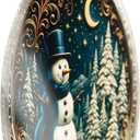 8 x Christmas Ornament 2025 - Snowman Ornament - Snowman Ornaments for Christmas Tree - Acrylic Christmas Ornaments - Christmas Ornament 2025 - White Elephant Gifts - Xmas Tree Funny Decoration