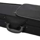 4/4 Full Size Violin Hard Case,Professional Triangular Lightweight Suspension Carry Violin bag (Black)
