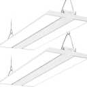 hykolity 2 Pack 2FT LED Linear High Bay Shop Light, 150W LED Shop Light, 19500lm 130LM/W, 100-277V, 0-10V Dim, 5000K Daylight Linear Hanging Light for Warehouse Workshops, UL Listed