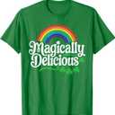 Magically Delicious Shirt Men Women Kids St Patricks Day T-Shirt (Small,Kelly Green)