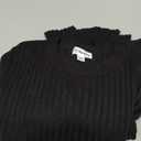 The Drop Women's Renata Rib Slounge Midi Dress, black, S