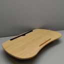 SUMISKY Lap Desk-Portable Laptop Table with Cushion Bamboo Platform Phone Holder L(21.6"x13.8")