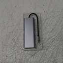 Hiearcool USB C Hub Ethernet,4K@60 USB-C to HDMI Hub,8in1 Multi-Port USBC Adapter Type C Dock Dongle Compatible for MacBook Pro Air iPad Dell Lenovo (Grey)