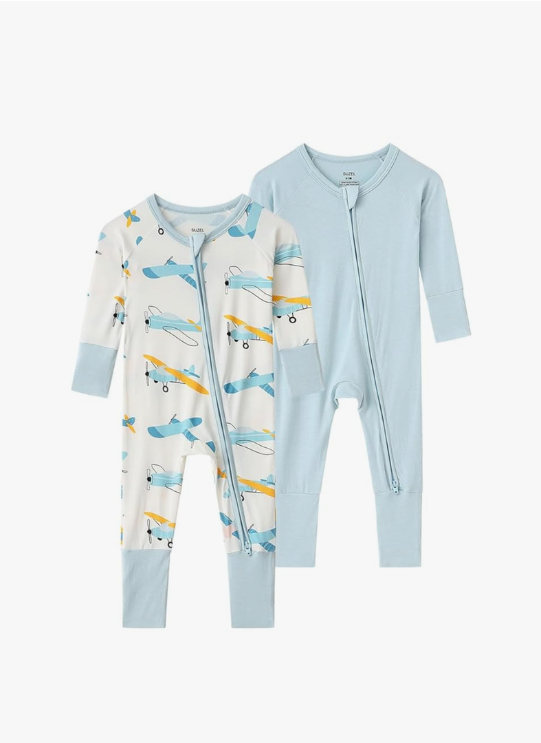 Baby Viscose from Bamboo Footless Pajamas Boys Girls Zippy Pjs Sleep 'N Play Romper - 0-3Months