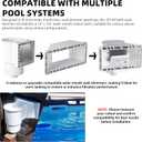 TonGass Complete-Set SP1091WM Thru-Wall Skimmer Kit Compatible with Hayward Above-Ground Pool Skimmers, Wide Mouth Through Wall Skimmer Set for SP1091WM Dyna-Skim Above-Ground Pool Skimmers