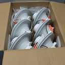 12 Pack 5/6 Inch 5CCT LED Recessed Downlight, Can Lights with Baffle Trim, Wet Rated, E26 Base, 10.5W=85W, CRI 90, Dimmable, Simple Retrofit Installation, Energy Star & ETL Listed