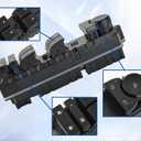 Power Window Switch Fits for Chevrolet Silverado,Avalanche,Suburban,Tahoe,Sierra,Yukon 2007-2013.Driver Side Control Door Master Switch.Without Power Folding Mirrors,4-Door Only.OE# 20835552