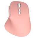 Ergonomic Bluetooth Mouse with Mouse Jiggler, Wireless Rechargeable Mouse for 3 Devices (BT/2.4G), 4 DPI Settings, Compatible with iPad, Mac, PC
