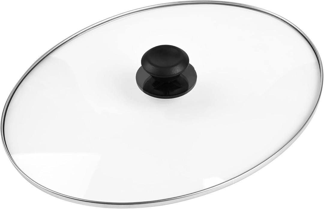 Oval Glass Lid 7 Quart Replacement, Fits For Crock Pot 7qt Slow Cooker SCV700SS and for Hamilton Beach Slow Cooker SCV700, 33474G, SCV700-KC, SCV700SS, Replacement Oval 7 Quart Lids