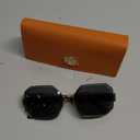 BVLGARI Serpenti BV6163 Black Gold Snake Scales Geometric Fashion Sunglass 6163