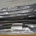 AJAZZ Privacy Curtains for Room Divider with Blackout & Soundproof (2 Panels, Grey, W100 x L96 in)+ No Drill Curtain Rods(H) 43-120(W) 35-200 in, Wall Divider for Bedroom/Studio/Office Curtain