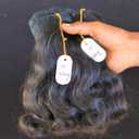 IDM 10 Wavy 2 bundles raw indian bundles human hair indian natural wavy single donor hair