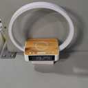 WILIT Bedside Lamp with Alarm Clock,Touch Lamp with Wireless Charger,Nightlight for Bedroom,Sunrise Wake-up Light,3-Grade Dimmable,Birthday Gifts for Her,Women,Men,Mom,Daughter,Girlfriend(Wood Grain)