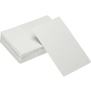 Metal Business Card Blanks Aluminum Laser Engraving Business Cards, 86 x 54 x 0.42 mm Fit for Office Name DIY Printing (30 Pack, Frosted Silver)