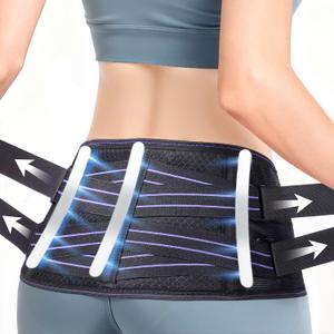 Ultra Sacroiliac SI Hip Belt for Women and Men, [Upgraded Medical-Grade] Adjustable Breathable Hip Brace, Sciatica Pain Relief Devices, Trochanter Brace for Relieving Lower Back Pain, Pelvic Pain & Sciatica (Large)