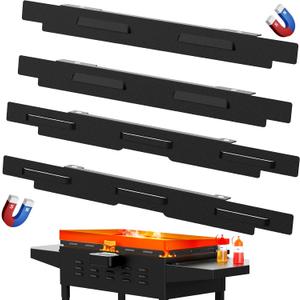 Keten Wind Guard for 36 inch Blackstone Griddle, 2-In-1 Side Guard for Use Upside & Down, Magnetic Stainless Steel Wind Screen to Protect Flames Compatible with Side Shelf, Rear Grease Cup and Hood