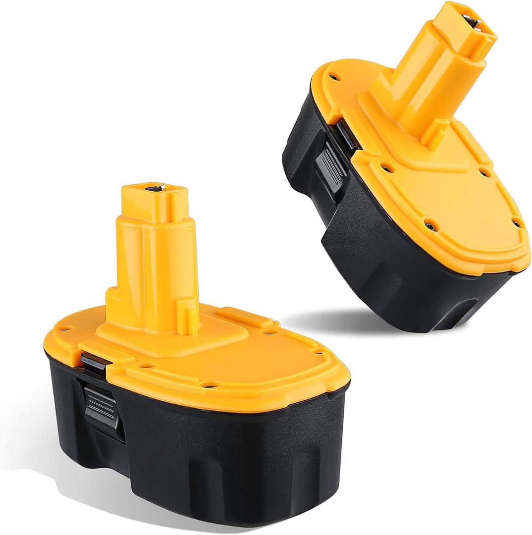 2Pack 4800mAh DC9096 Battery Replacement for Dewalt 18V Battery NI-MH DC9099 DC9098 DW9099 DW9098