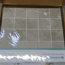 Commomy 10 Pcs Matte 3D Peel and Stick Tile 11.8"x11.8" Ultralight PVC Square Peel and Stick Backsplash for Kitchen Stick on Tiles for Bathroom,Living Room,Fireplace,Wall Decor,Textured Green