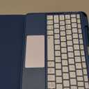 Harvopu Compatible for iPad 11th 10th Generation Case with Keyboard, Folio Cover with Pencil Holder, Multi-Touch Trackpad, 7 Color Backlit, Detachable Keyboard for iPad (A16) 11th/10th Gen (Navy Blue)