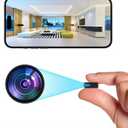 Mini Indoor WiFi Camera Home Security Room Body Cameras Nanny Cam Small Smart Home Outdoor Cams Pet Dog Baby Camera HD House Portable Camaras Motion Detection Night Vision Cam No Need WiFi Door Camara