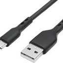 Micro USB Cable 4FT, USB 2.0 A Male to Micro Male Charging and Data Transfer Cord for Smart Phone, Tablet and Other Devices With Micro Port, Pack of 2