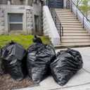 Tasker 44-45 Gallon Trash Bags Heavy Duty, (Value 100 Bags w/Ties) Extra Large Black Trash Bags - 39 Gallon - 40 Gallon - 42 Gallon - 45 Gallon - Large Black Garbage Bags Heavy Duty