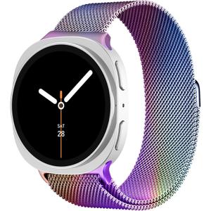 Milanese Loop Metal Band for Samsung Galaxy Watch 8 Band 40mm 44mm/8 Classic 46mm Women Men,Mesh Magnetic Stainless Steel Strap for Samsung Galaxy Watch 8 Bands 44 mm 40 mm/8 Classic 46 mm Correa
