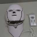 Red Light Photon Facial Mask with Remote Control, 7 Custom Modes with Infrared, Portable with Timer for Home Use