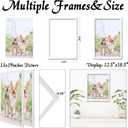 13x19 Picture Frame Set of 2, White Photo Frames High Transparent Wall Gallery Desktop Horizontal Vertical for Canvas Collage Photo Poster Certificate 13 x 19 inches