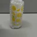 LemonRoad 6 Packs Lemon Pattern Highball Glasses 10 oz Tall Lemon Drinking Glasses Summer Drinkware or Iced Tea, Cocktails, Juice-summer Citrus Themed Glassware Set
