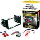 Scosche ICGM8BN Double DIN Radio Installation Dash Kit Compatible with Select 2000-2012 General Motors Vehicles - Complete Basic Aftermarket Car Stereo Install Kit- See Fit Guide Image for Vehicles