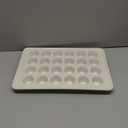 HONGBAKE 24 Cup Nonstick Ceramic Mini Muffin Pan, Non-toxic Mini Cupcake Pans, Muffin tin for Baking, Heavy-duty Aluminized Steel Cupcake Tray with Diamond Texture, Easy To Clean, Cream