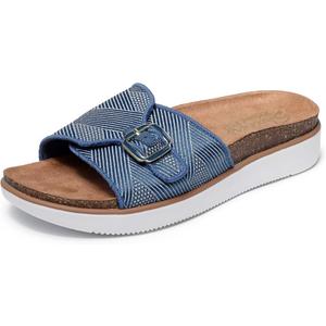 Skechers Women's Lifted Comfort-Restless Wave Slide Sandal, 8