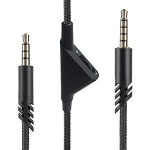 LecLooc Replacement for Astro A40 Cord, A10 Headset Cable Braided Wire, 6.5 Feet/2.0 M Volume Control Cable Compatible with Astro A40TR/A40/A10 Gaming Headsets Cord