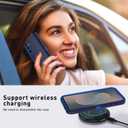 Magnetic Case for Galaxy S24 5G case,Samsung S24 Heavy Duty case,[Military Grade Protective ],[Shockproof] [Dropproof] [Dust-Proof], (Dark Blue-MAG)