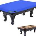 Pool Table Cover - Billiard Table Cover, 600D Waterproof Covers for Billiard Pool Table, Heavy Duty Scratched-Free UV Protection Snooker Furniture Table Cover (7ft, Blue)