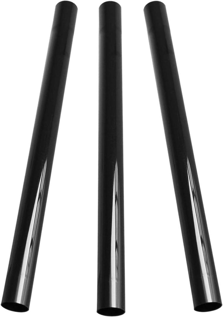 Pack of 3 Vacuum Cleaner 1-1/4" Extension Wands, Vacuum Cleaner Accessories, 32mm Vacuum Hose Plastic Wand Pipe Extent to 34inch (Black Hose, Pack of 3)