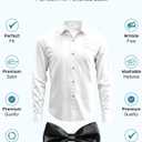 S.H. Churchill & Co. Boy's White Tuxedo Shirt with Bow Tie and Studs (White), 2T