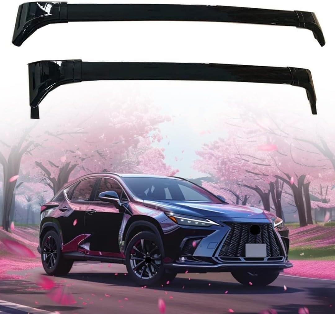 2PCS Aluminum Roof Rail Rack Crossbars Cross Bars Fits for Lexus NX 250 350 350h 450h 2022 2023 2024 2025 Rooftop Luggage Cargo Bars Luggage Carrier