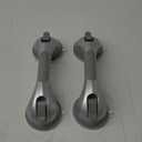 TAILI Shower Handles for Elderly Suction, 2 Pack 12 Inch Shower Grab Bars for Seniors, Grab Bars for Bathtubs and Showers, No Drilling Removable Safety Shower Grip, Silver