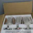 FEMILA 3 Pack Pendant Lights Kitchen Island, Brushed Nickel Glass Pendant Light for Kitchen Island Bedroom Hotel, 4FH83MIL3PK BN