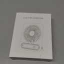 Small Desk Fan Quiet, 3000mAh Personal Portable Fans Max 13H Runtime, Rechargeable & USB-C Powered Mini Desktop Fan 3 Speeds for Home Office Travel Outdoor Summer Gifts for Women Men, White